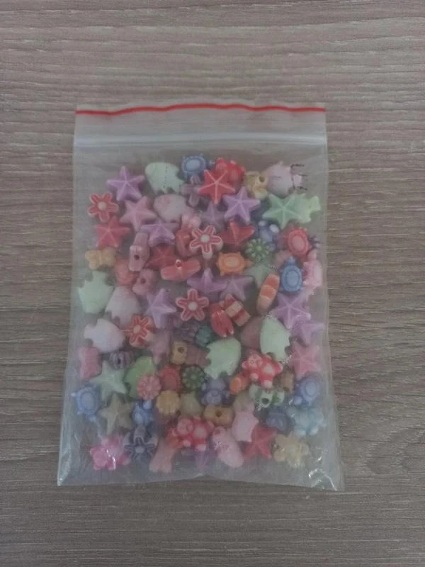 Lot De Perles Acrylique Multicolores